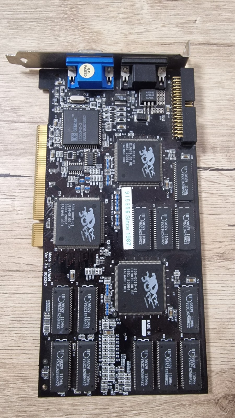 3dfx Voodoo 2 12MB PCI STB BlackMagic 3D Graphics Card Tested Working