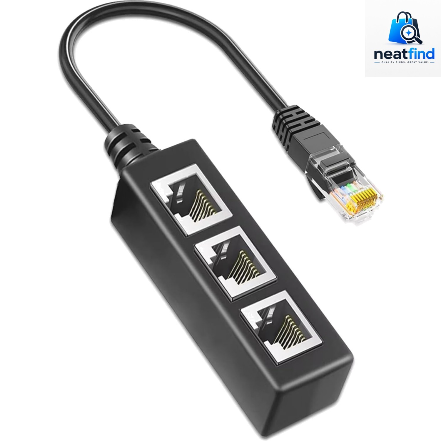 RJ45 Ethernet Splitter 1 to 3 - Expand Network Connection Effortlessly