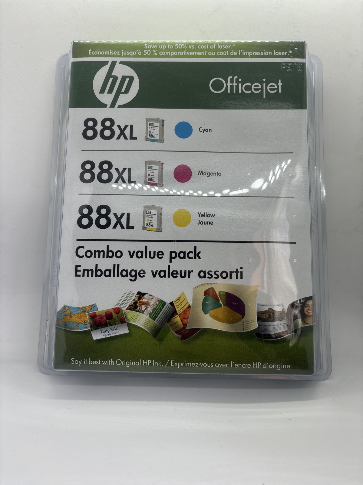 🔵🟣🟡HP 88 XL Cyan, Magenta, Yellow Jaune Genuine SEALED
