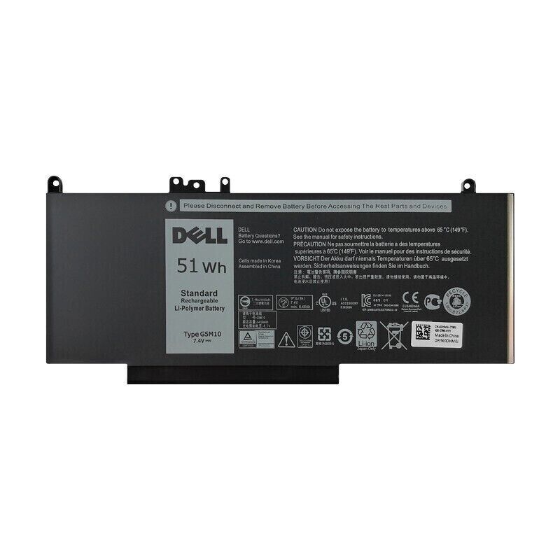 NEW OEM G5M10 Battery for Dell Latitude E5450 E5550 E5570 E5470 E5270 8V5GX 51Wh