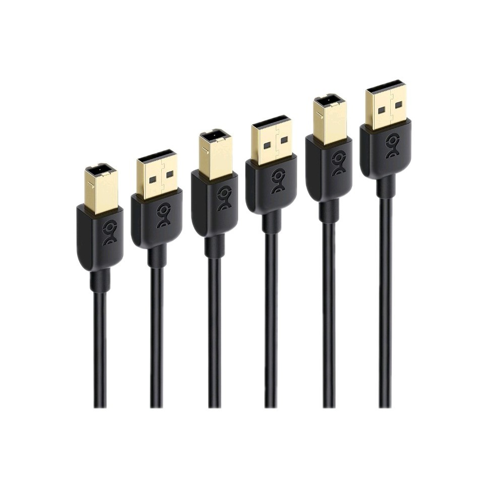 Cable Matters 3-Pack USB Printer Cable - 10Ft, USB a to B Cable, Compatible with