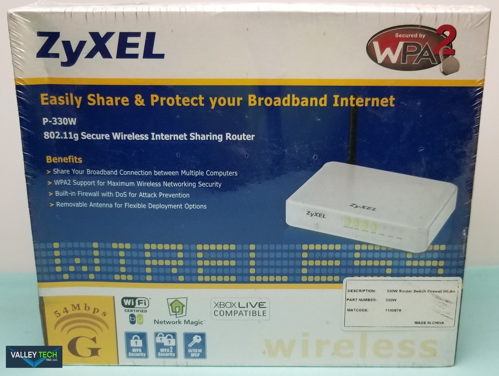 ZyXel P 330W  Wireless Internet Sharing Router NEW