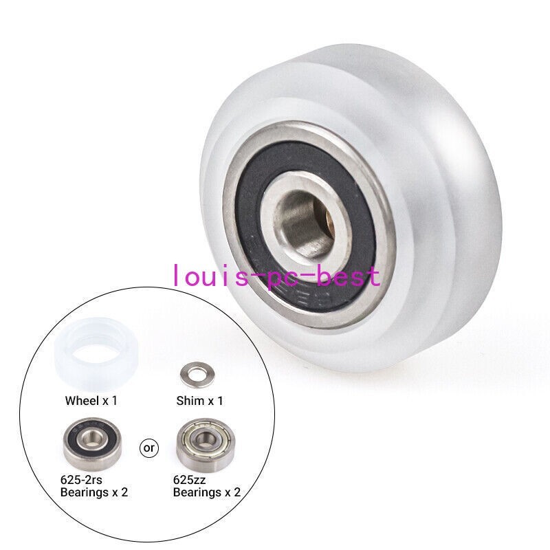 10PCS Xtreme Solid V Wheel Kit for C-beam V-Slot Profile 3D Printer-Assembled