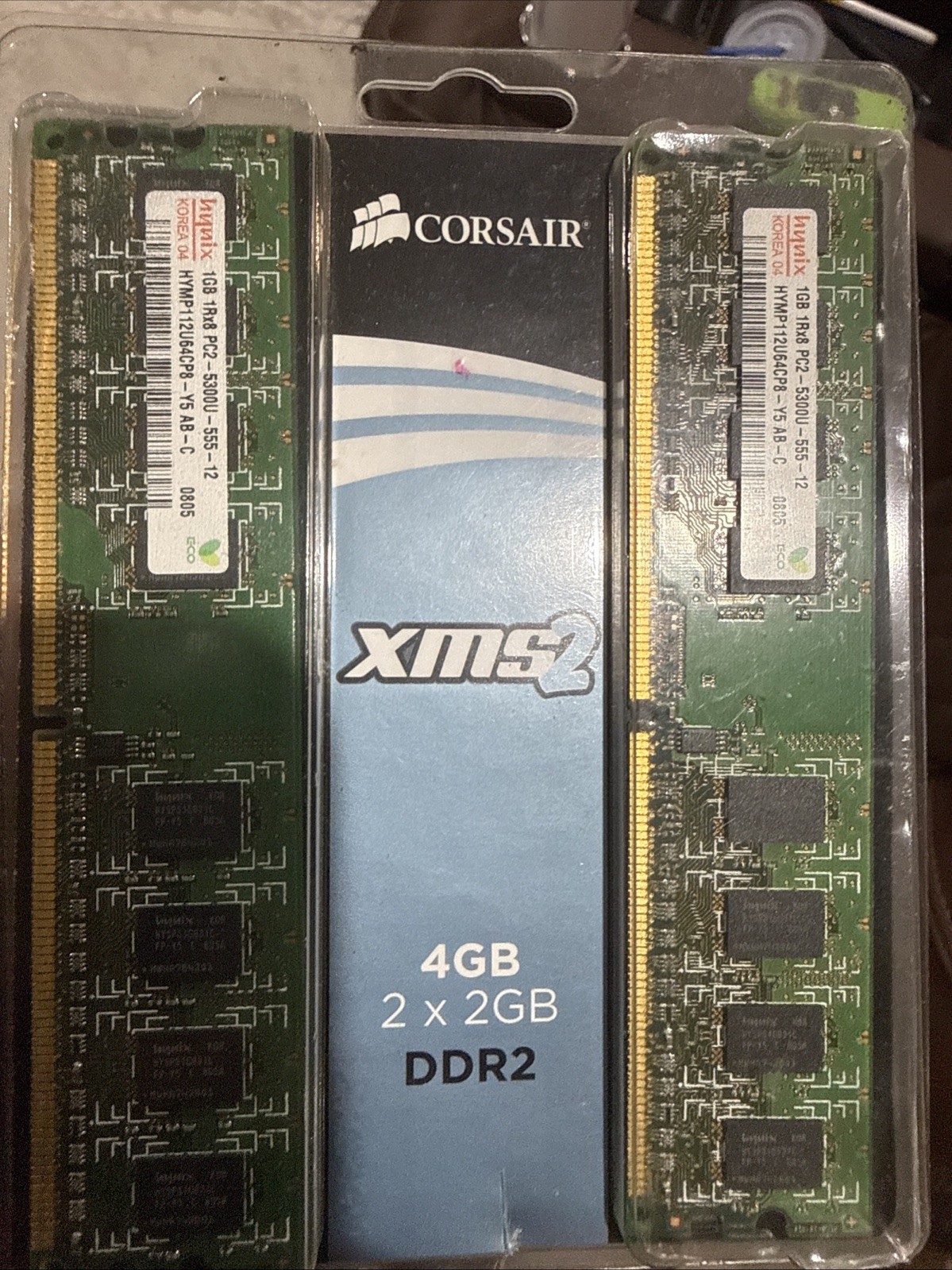 Corsair XMS2 4GB(2X2GB) DDR2 RAM Memory TWIN2X4096-6400C5 PC2-4200UCD5