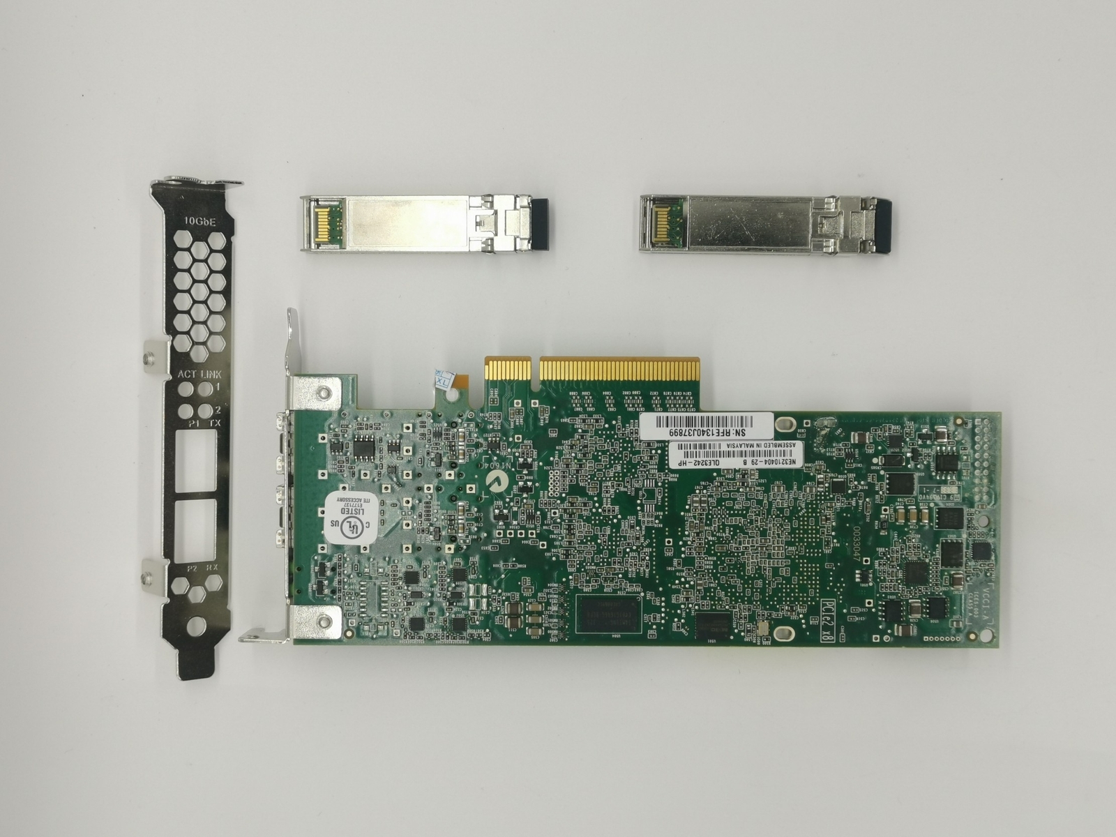 HP NC523SFP 10GbE 593742-001 593715-001 PCIe Server Adapter 2*SFP+ Transceiver