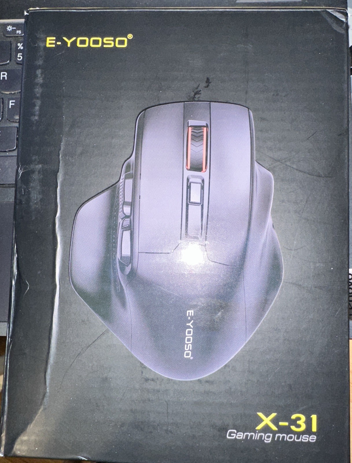 E-YOOSO X-31 Wireless Gaming Mouse 2.4GHz Ergonomic Adjustable DPI Black
