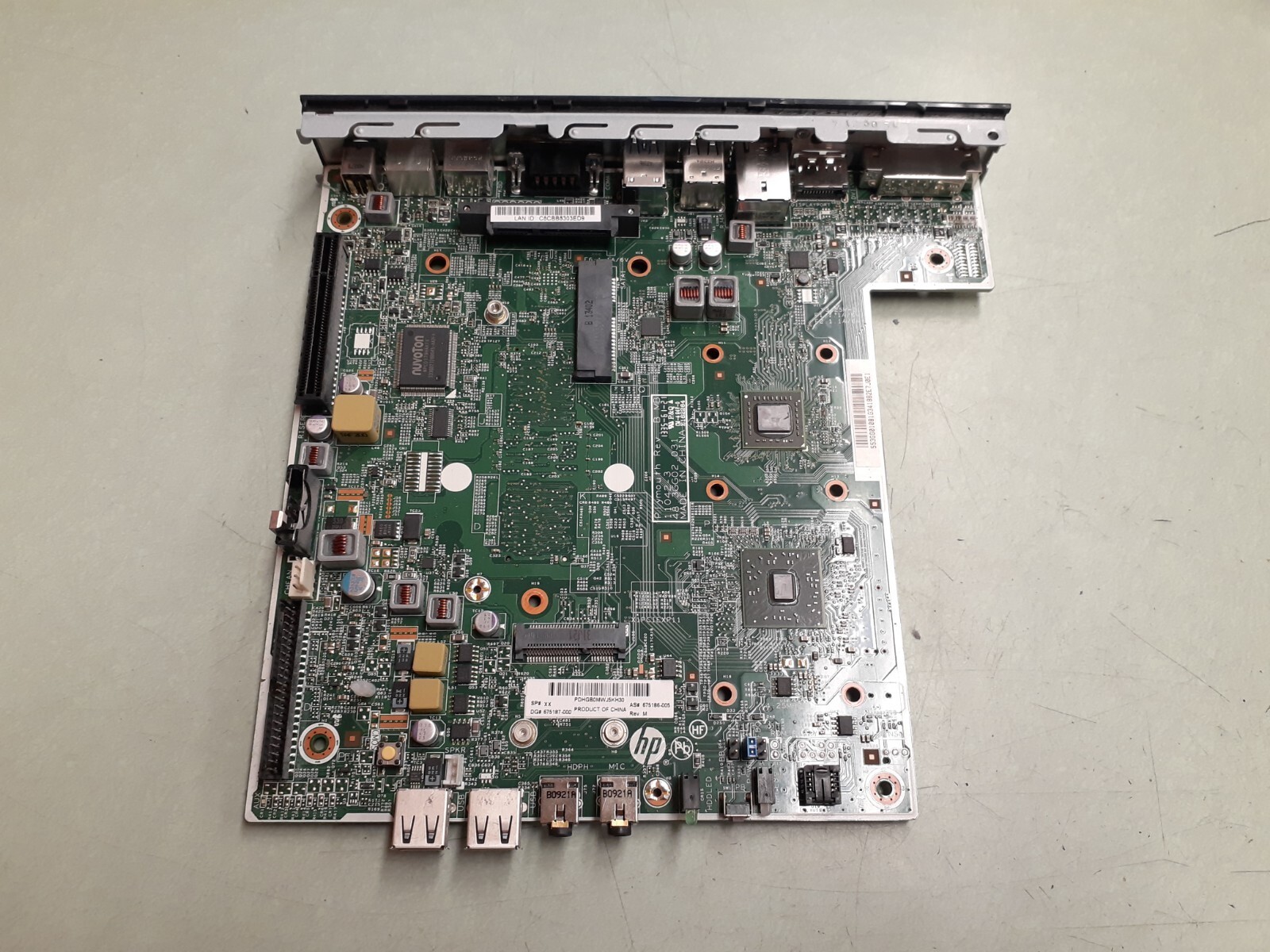 HP 675186-005 REV M T610 Thin Client AMD G-T56N 1.6GHz DDR3 Motherboard + Shield
