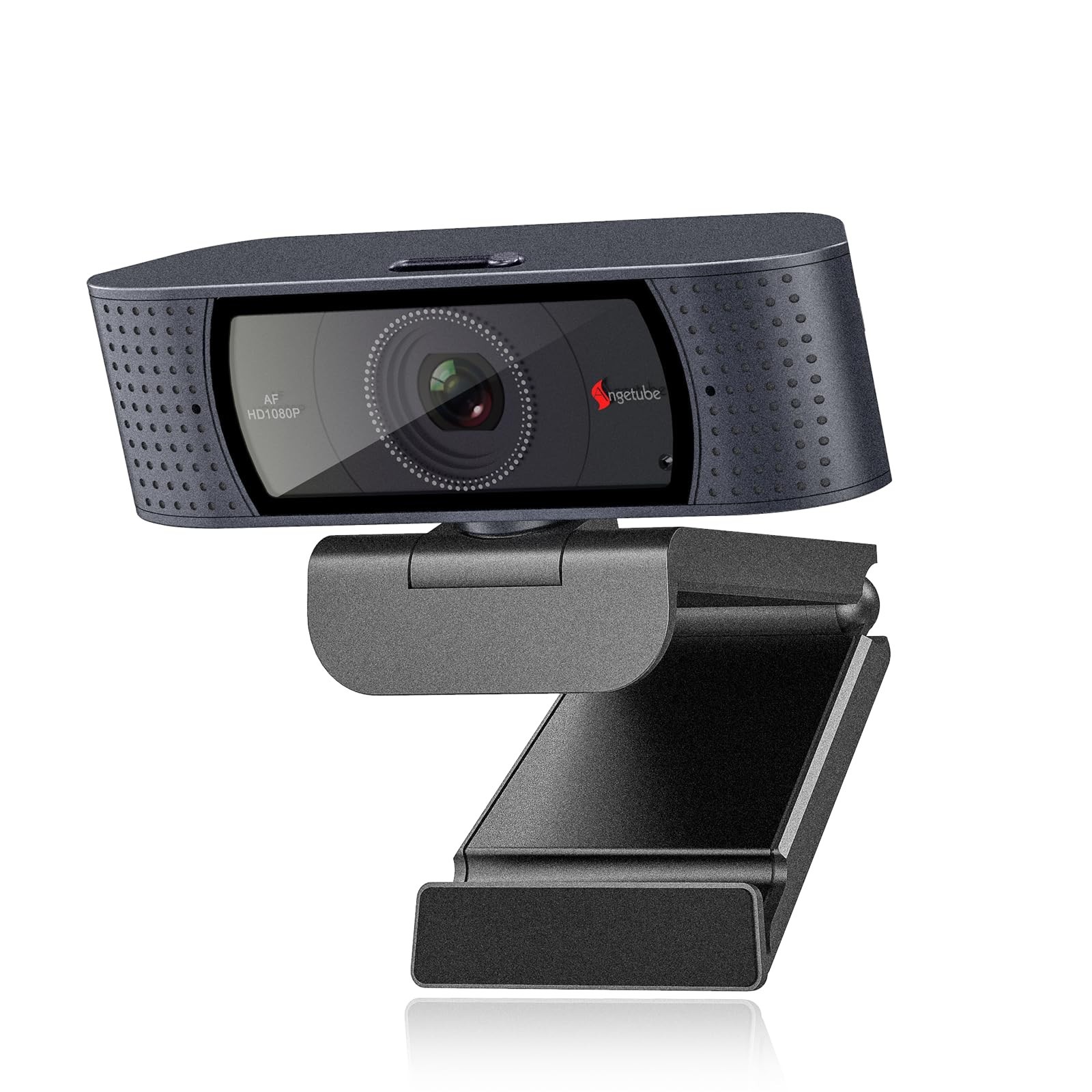 Angetube 1080P HD Webcam with Microphone, Computer Camera, 2 Mics, USB Type-A...