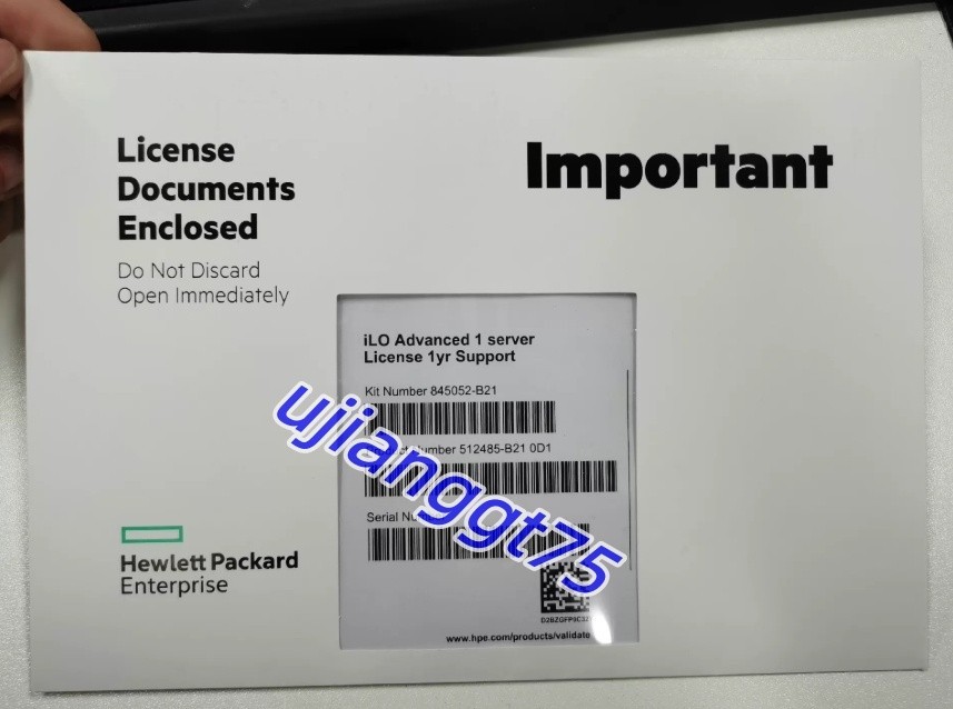 HPE ILO remote management system 512485-B21 845052-B21 1-year ILO remote managem