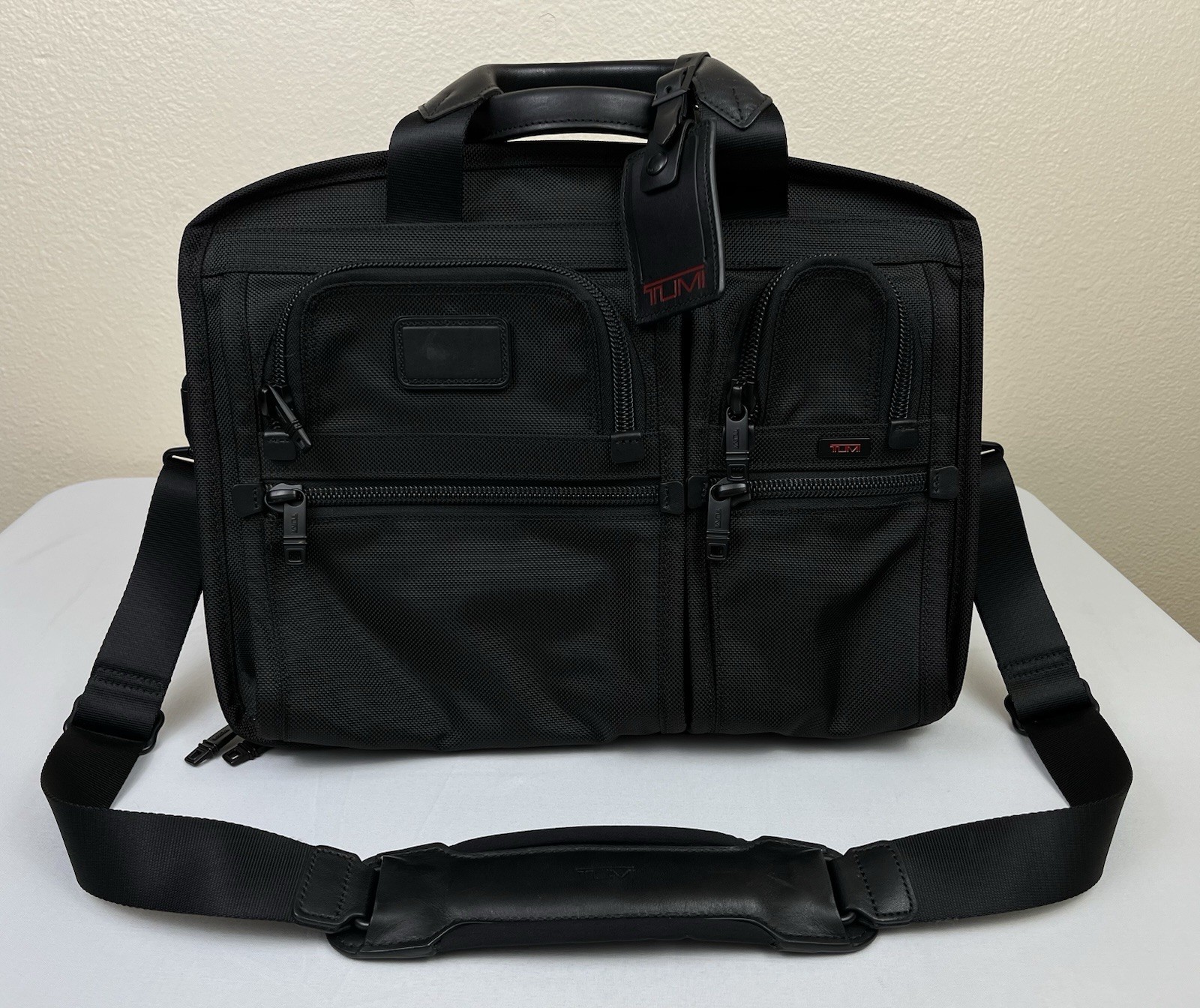 Tumi T-Pass Laptop Briefcase 26516DH Black Ballistic Nylon 16” Shoulder Bag VGC