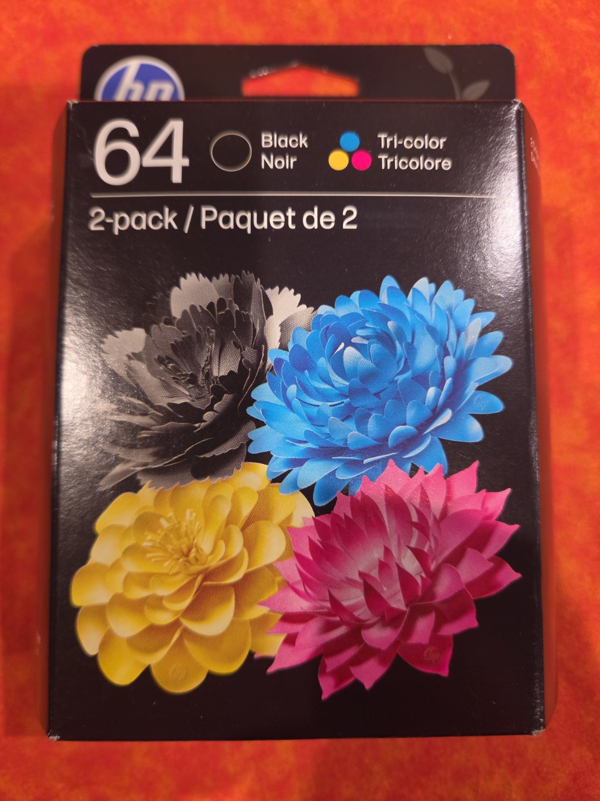 New Genuine HP 64 X4D92AN - Ink Cartridge Black & Tri-Color - 2 Pack - Mar 2028