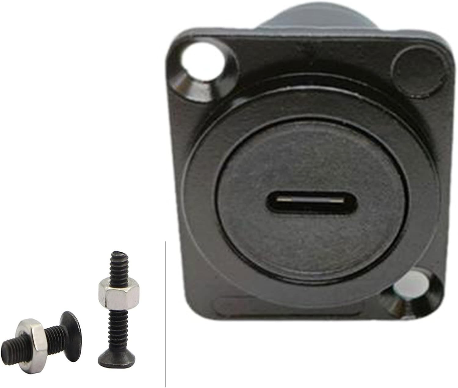 D Type Panel Mount Adapter Coupler USB Type C 3.1 Female to Female Panel Fixed P