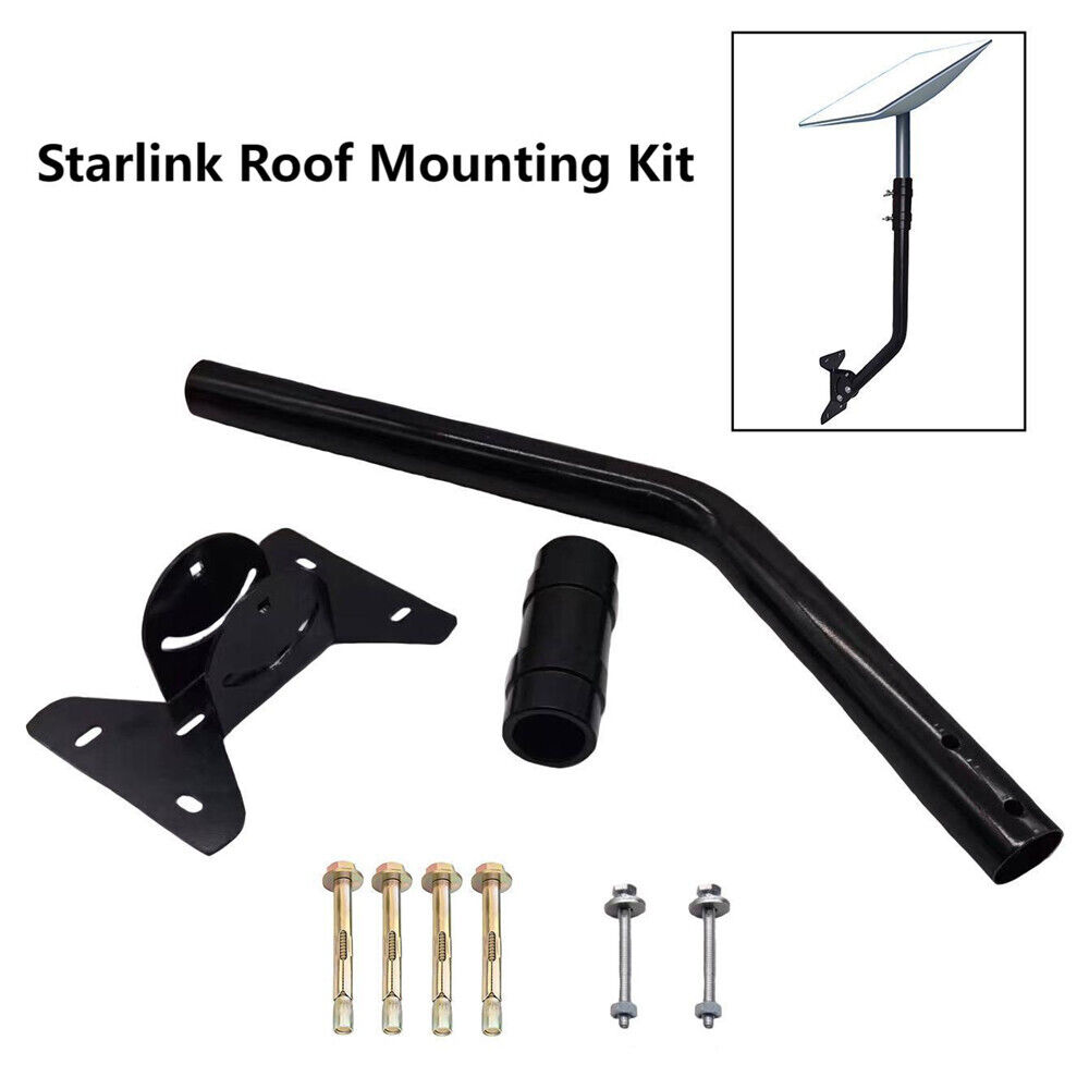 Under Eave Mount Kit Compatible with Starlink V2 Rectangular Dish