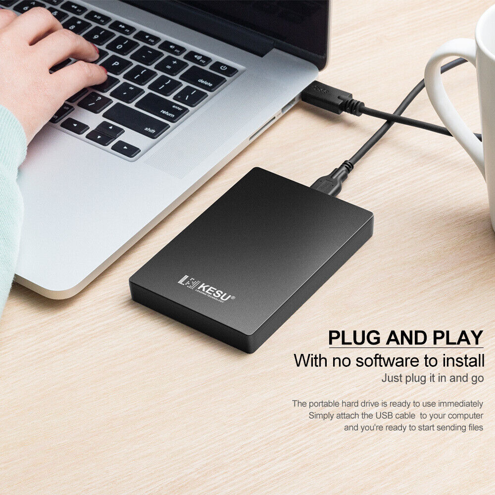 KESU 1TB 2TB External Hard Drive for Desktop Laptop USB 3.0 Mobile Storage Disk