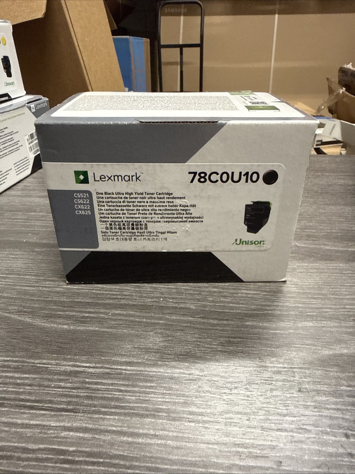 NEW OEM LEXMARK 78C0U10 ULTRA HI YIELD BLACK TONER CARTRIDGE FOR CS622 CS521