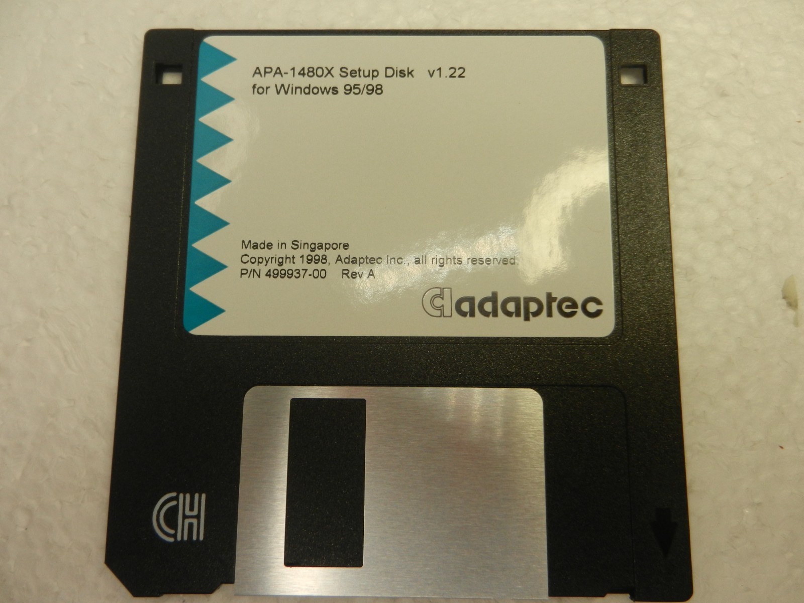 ADAPTEC APA-1480x  SETUP DISK Floppy Floppie disc for Windows 95/98
