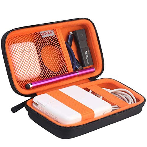  PU Hard Travel Case for MacBook Air Pro Power Adapter Apple MagSafe 2 USB-C 