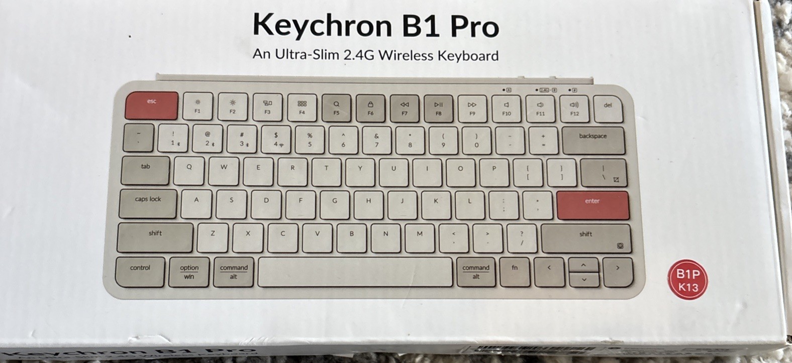 [Official Japanese Product] Keychron B1 Pro Ultra-Slim Wireless Keyboard ZMK