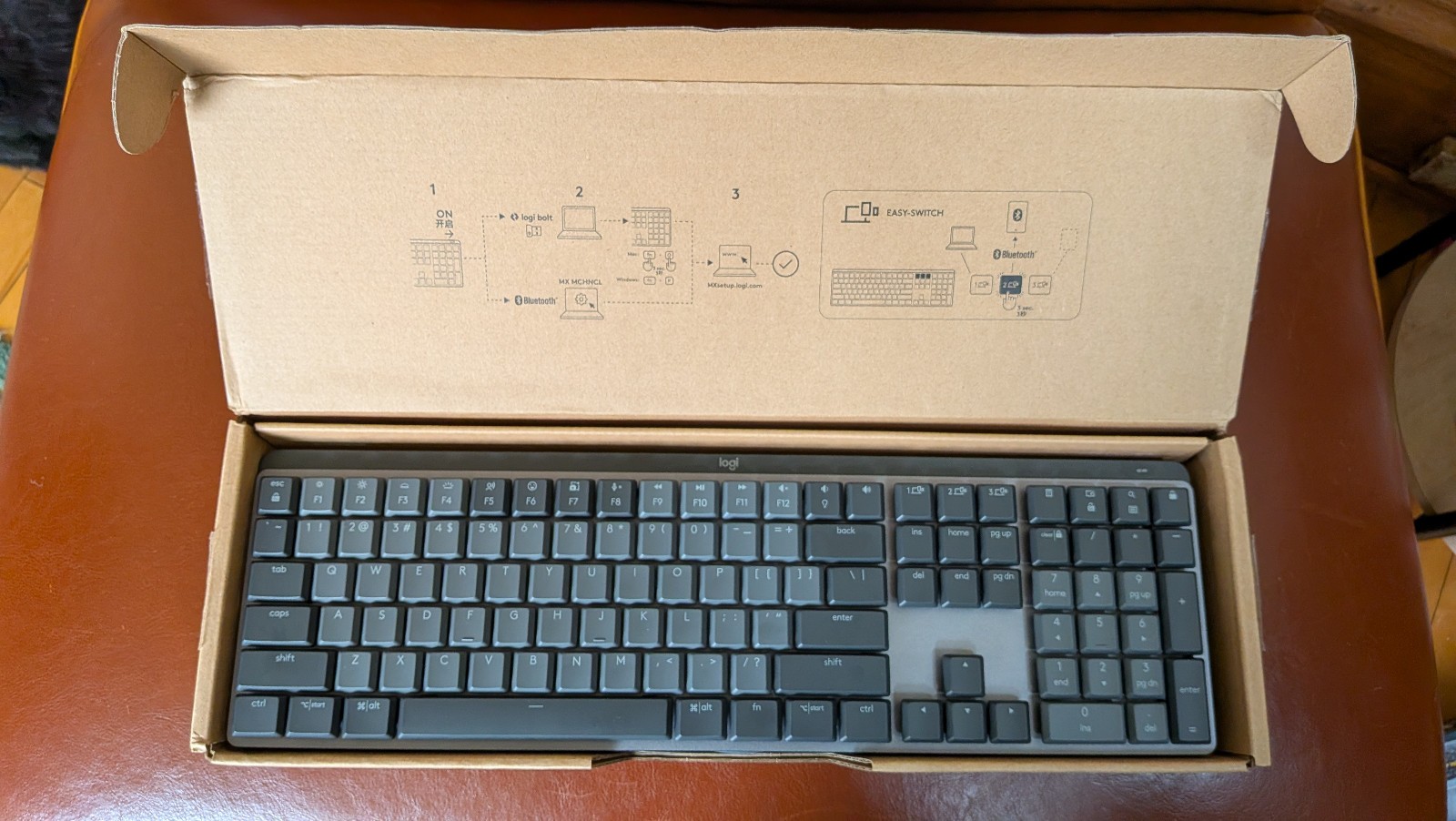 Logitech MX Mechanical Wireless Keyboard - Graphite (Clicky Switches)