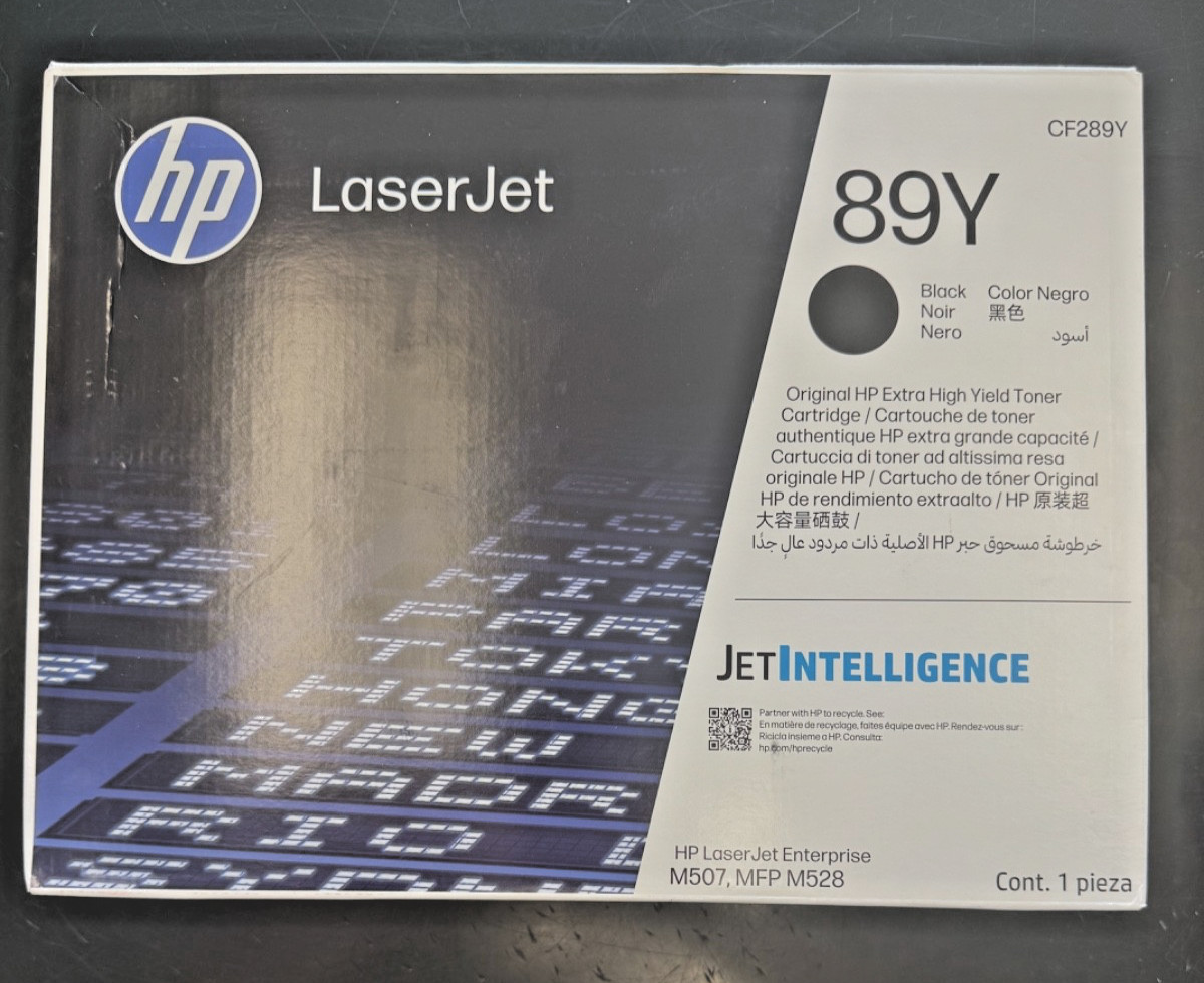 Genuine HP 89Y (CF289Y) Black Toner Cartridge Extra High-Yield Brand New
