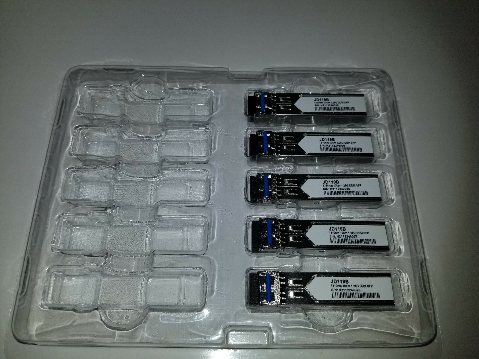HPE JD118B Compatible 1000BASE-SX SFP Transceiver-850nm-550m Lot of 5