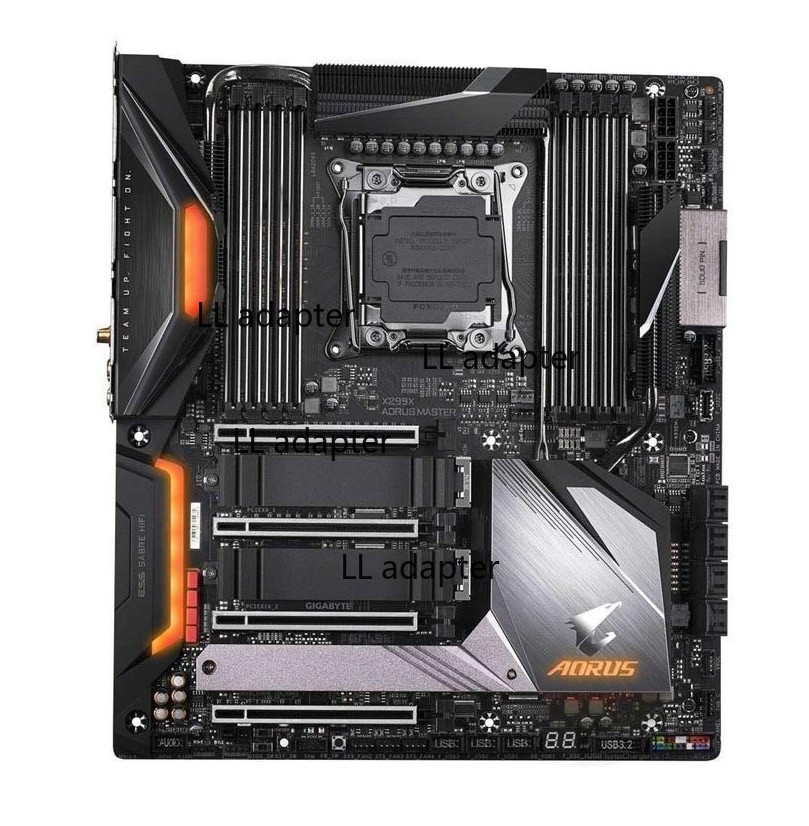 For GIGABYTE X299X AORUS MASTER motherboard LGA2066 8*DDR4 256G E-ATX Tested ok