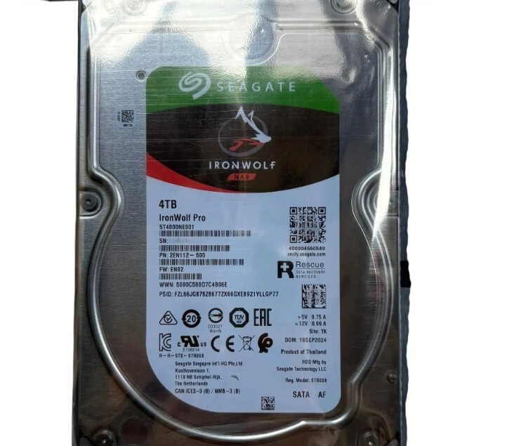 for Seagate 4TB ST4000NE001 7200RPM IronWolf PRO NAS 256 MB 3.5" SATA HDD