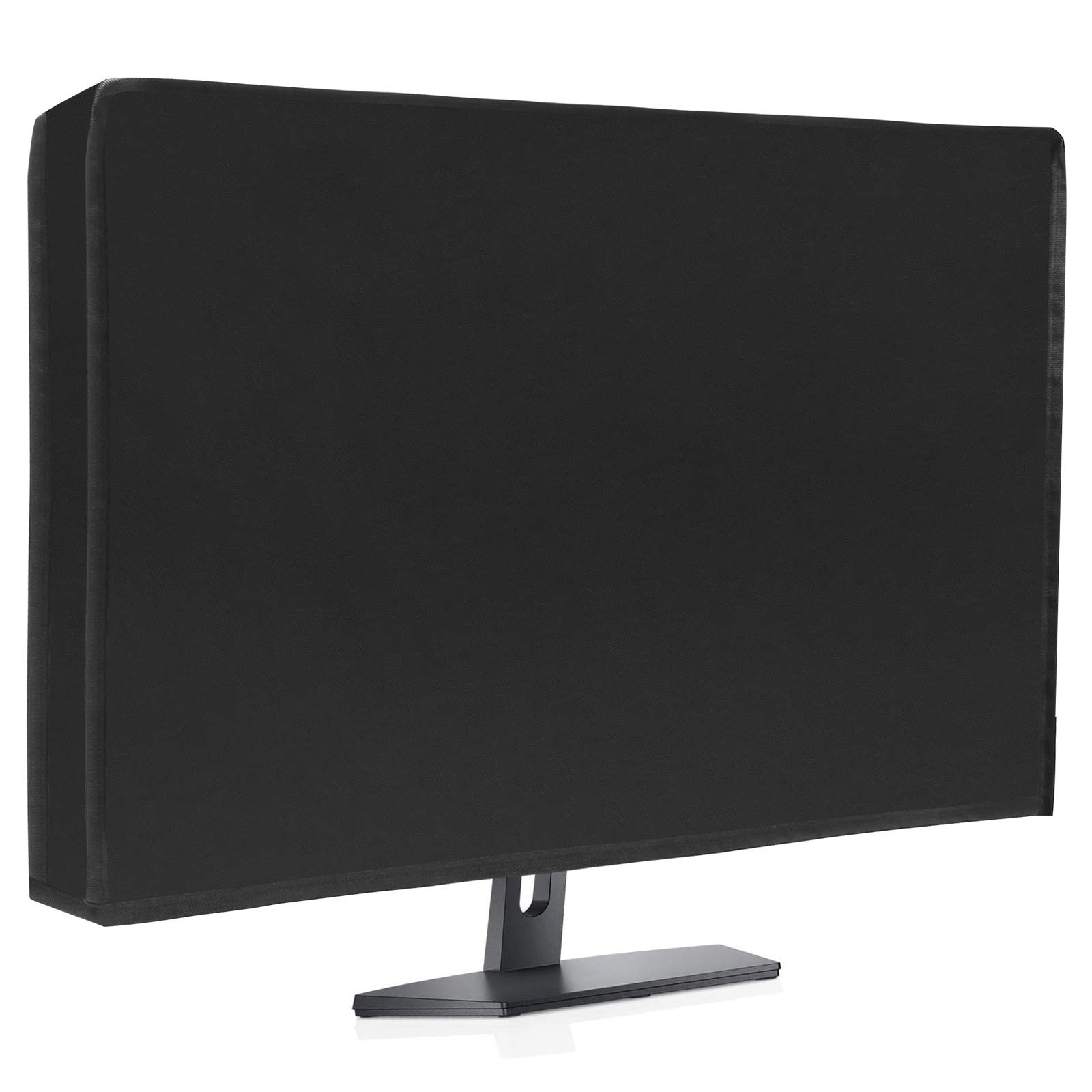 Waterproof Computer Monitor Dust Cover, Luxiv Black Full Body Cover for Computer