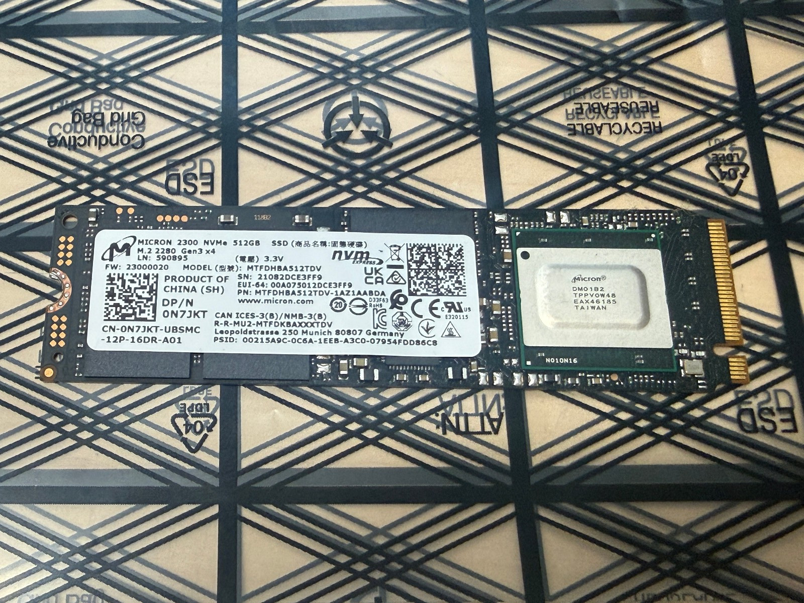 Micron 2300 512gb Solid State Drive M.2 2280 87%