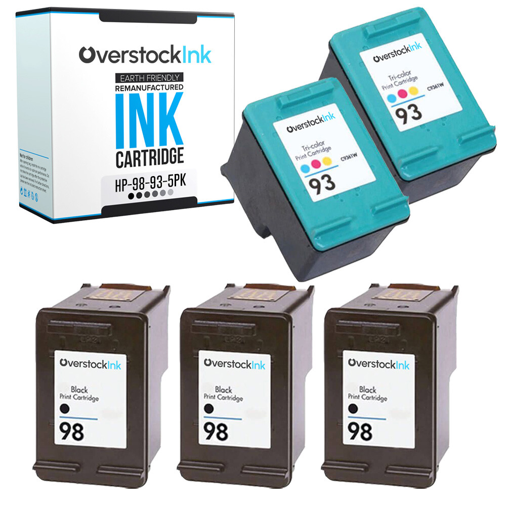 5X Compatible OSI HP Ink 98 93 Combo Pack for HP DeskJet D4145 D4155 D4160 D4163