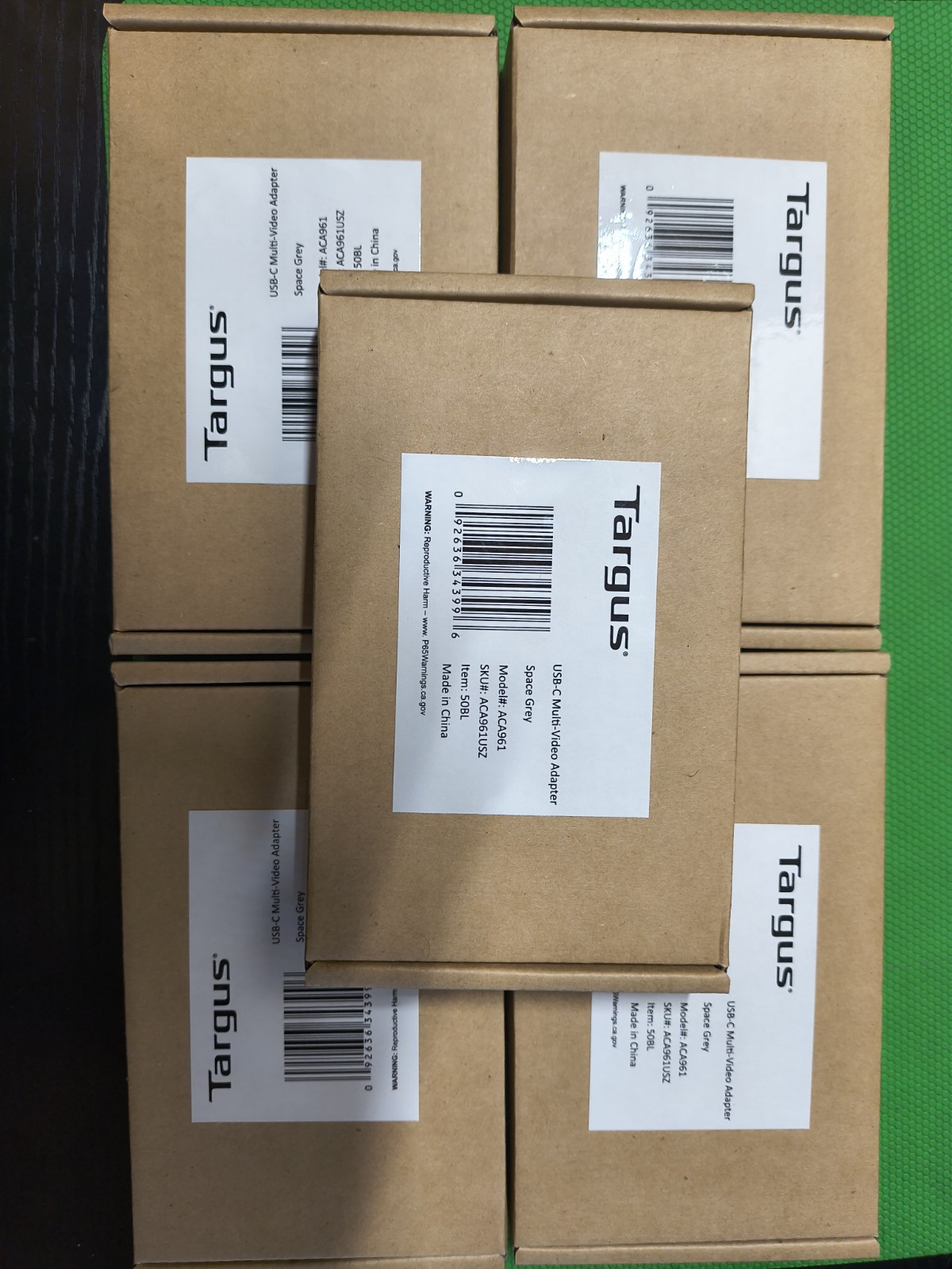 lot of 5 Targus ACA961USZ USB-C Multi Function Adapter USB C to HDMI / VGA / DVI