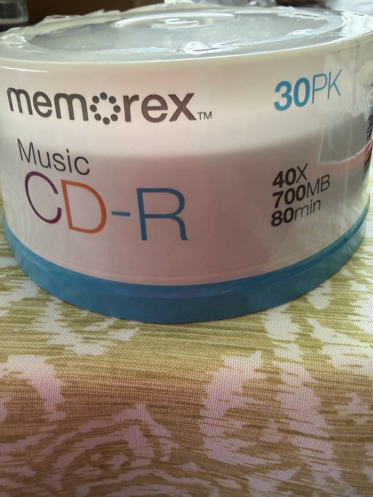 30PK MEMOREX CD-R Logo 40x 700MB 80min Blanks Spindle High Speed CD's