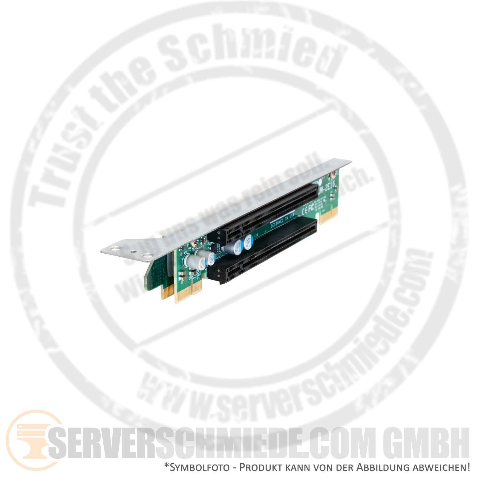 Supermicro 1U Riser with Cage 2x x16 + 1x x8 PCIe 3.0 RSC-R1UW-2E16 RSC-R1UW-E8R