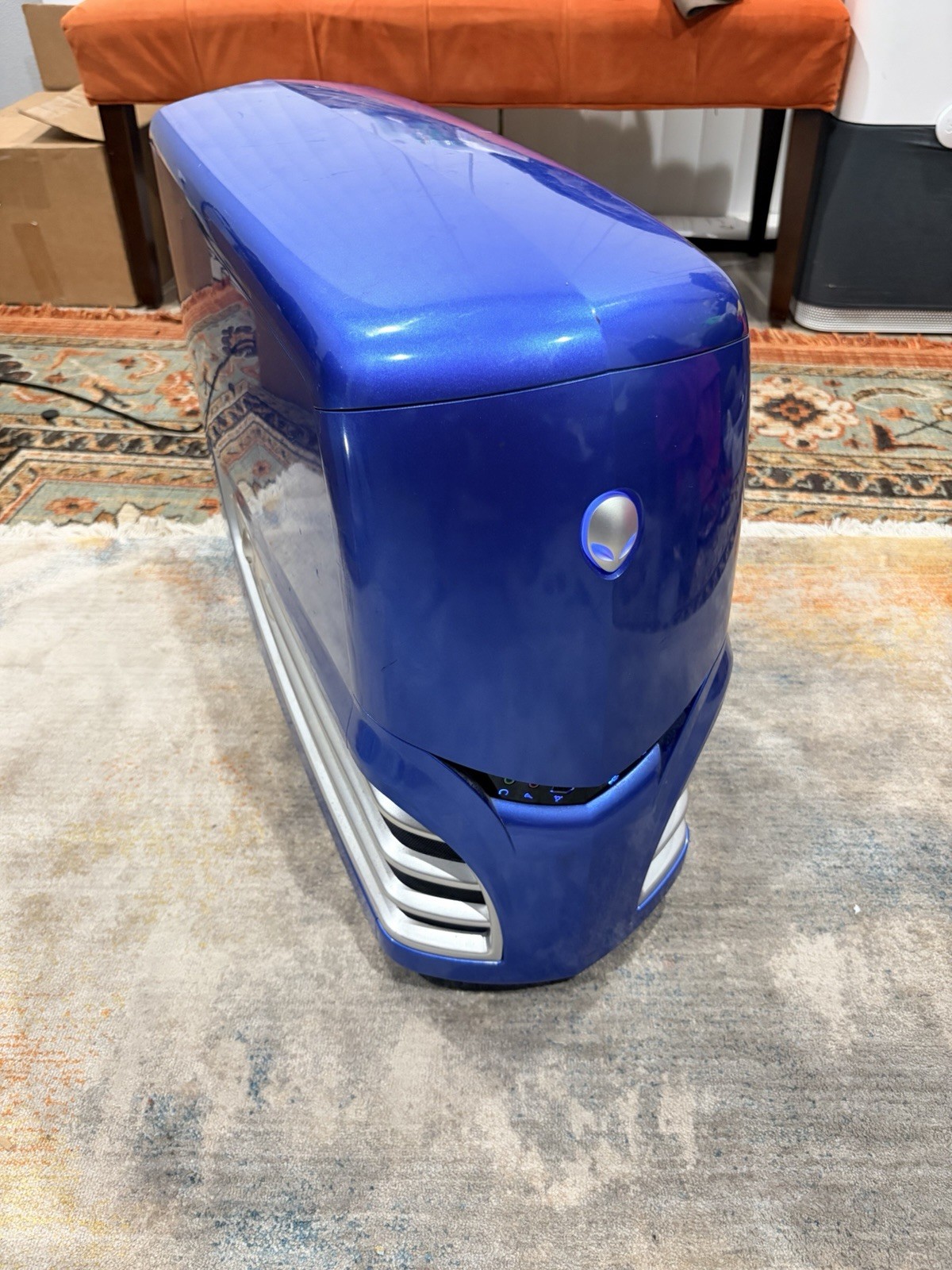 Rare Alienware Area 51 7500 Complete Computer Tested Rare Blue Case