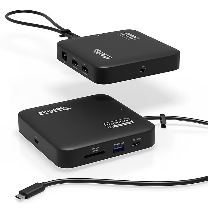 Plugable USB-C Dual HDMI Docking Station DisplayLink (Mac Compatible)