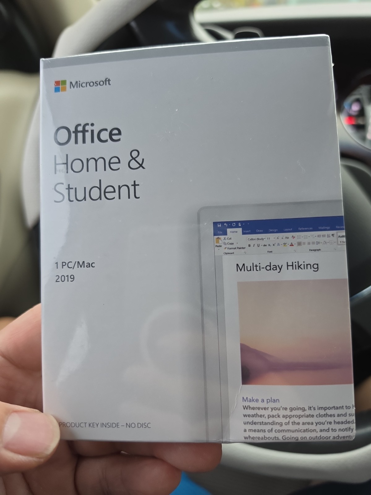 Sealed New Microsoft Office Home Student 2019 ONE Device Key Windows PC Mac