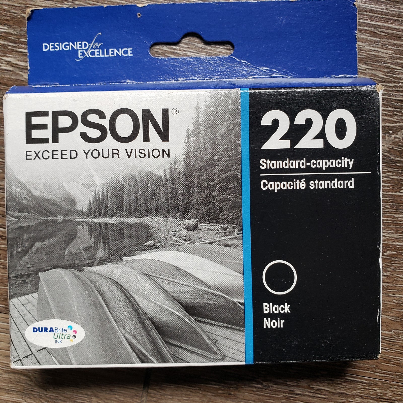 Epson 220 Black Standard Capacity Ink Cartridge November 2023 Genuine Original