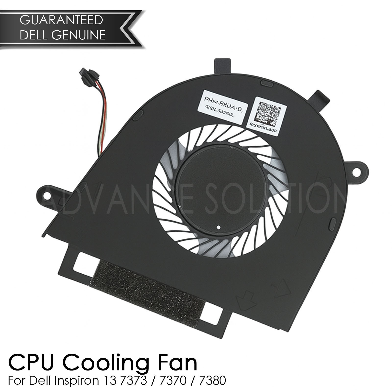 New Dell Inspiron 13 7373 7370 7380 CPU Cooling Fan P/N W8DC0