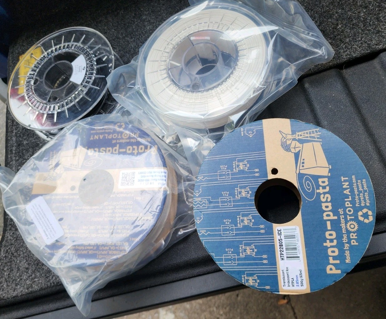 Protopasta 3D Printer Carbon Fiber PLA Filament Lot