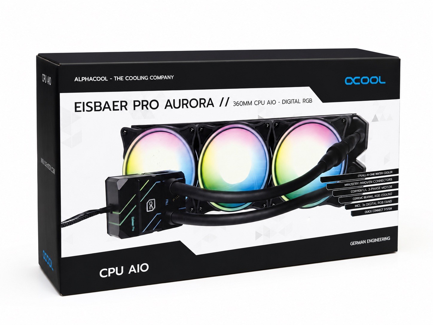 Alphacool Eisbaer Pro Aurora 360 All-in-one liquid cooler