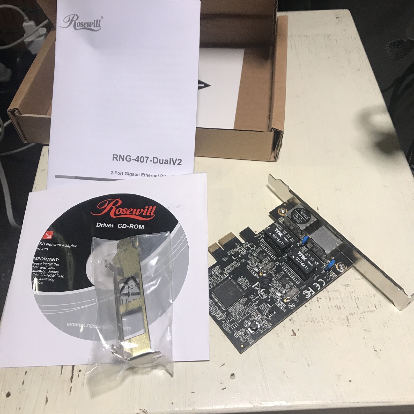 Rosewill RNG-407-Dualv2 Port 2-Port Gigabit Ethernet PCIe Card