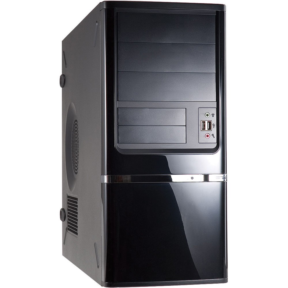 IN WIN C-Series C638 C638.CH350TB3 ATX Mid Tower Chassis Case Black Long Beach