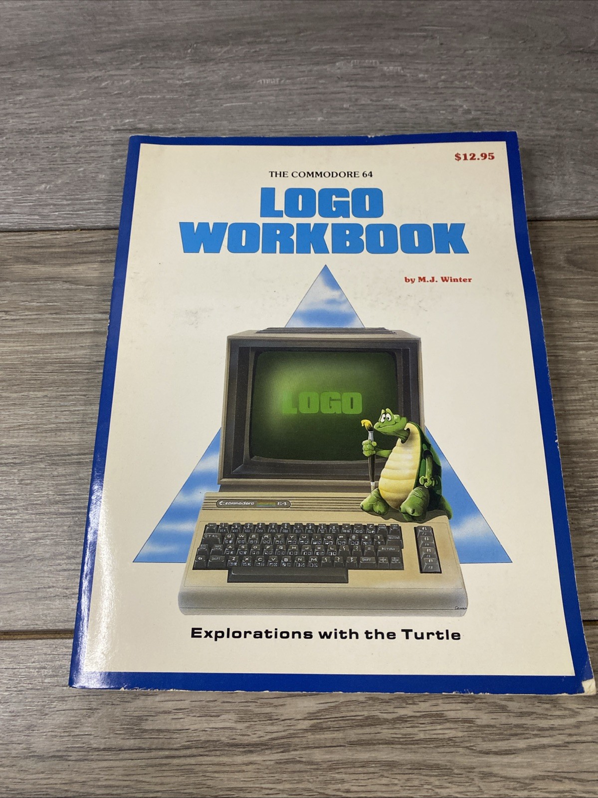 COMMODORE 64 LOGO WORKBOOK M J Winter explorations with Turtle 1984 paperback