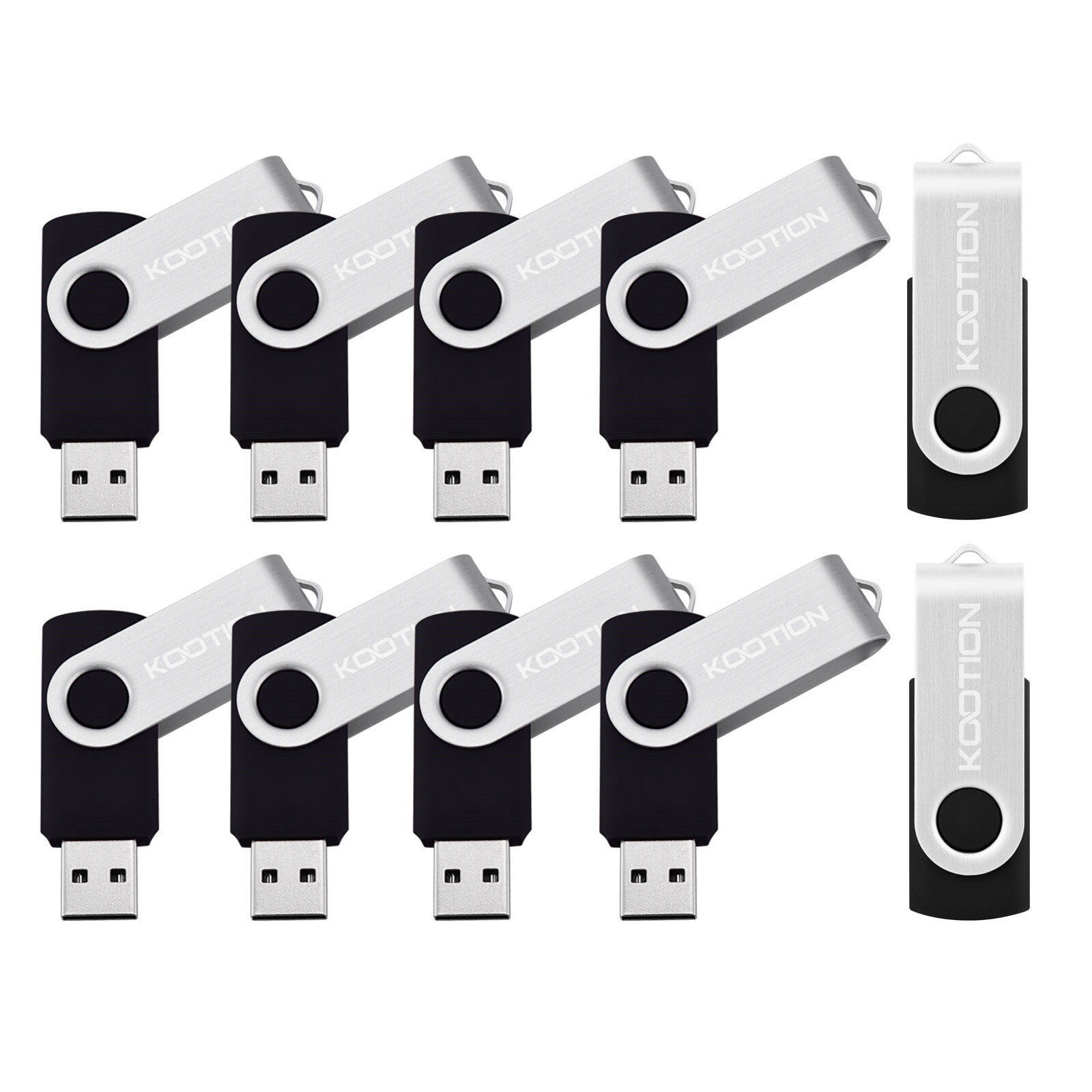 Kootion 10Pack 3.0 32GB Metal Swivel Anti-skid Style Flash Drive Memory Stick US