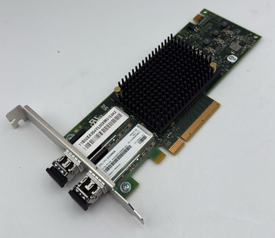 Lenovo LPE31002 Dual Port 16GB HBA 01CV843 01KR609 Full Height w/ SFPs