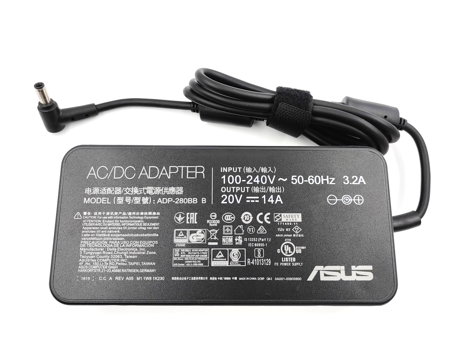 Genuine 280W MSI GE63 Raider RGB 8SE-005NL 8SE 267SG 8SE-006BE Charger 7.4*5.0mm