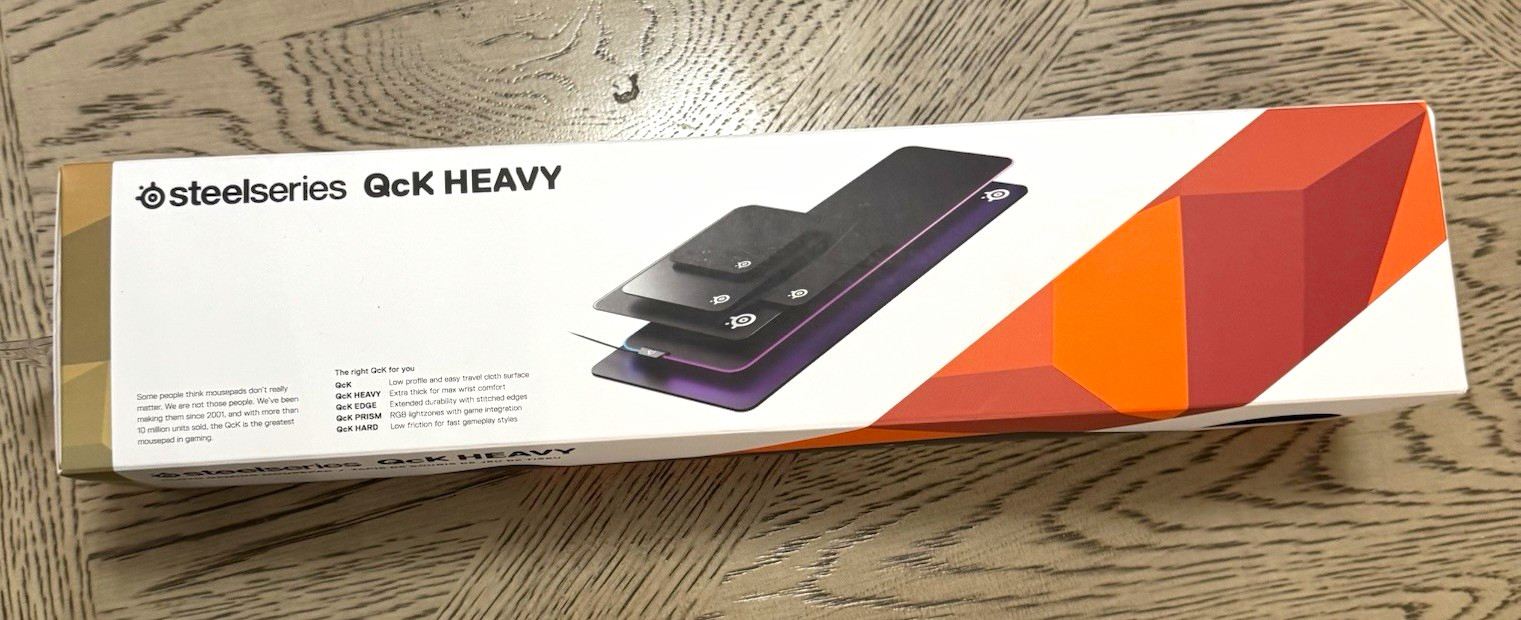 SteelSeries QcK Heavy XXL Gaming Mouse Pad Black Non-Slip Rubber 900x400mm