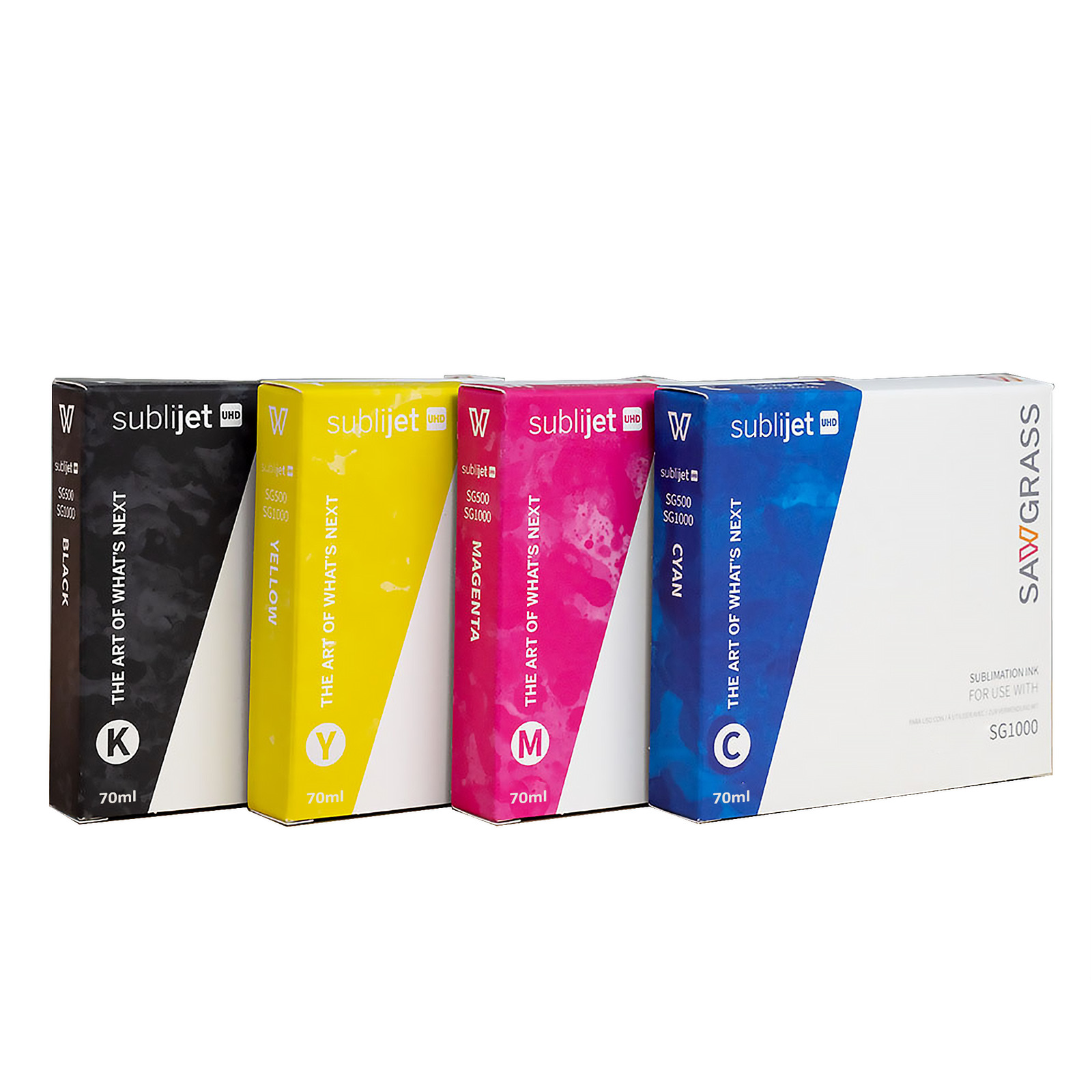 Sawgrass SG1000 SubliJet UHD Extended Inks: 4 Pack - 70 ml