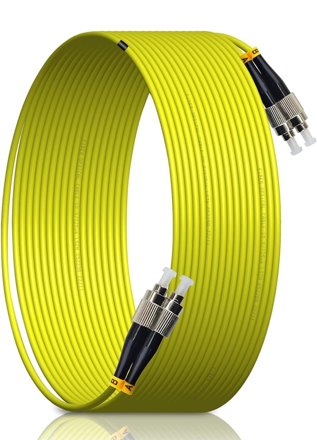 Optic Cable FC/UPC to FC/UPC, SingleMode DuplexYellow 80 Meter #Z4