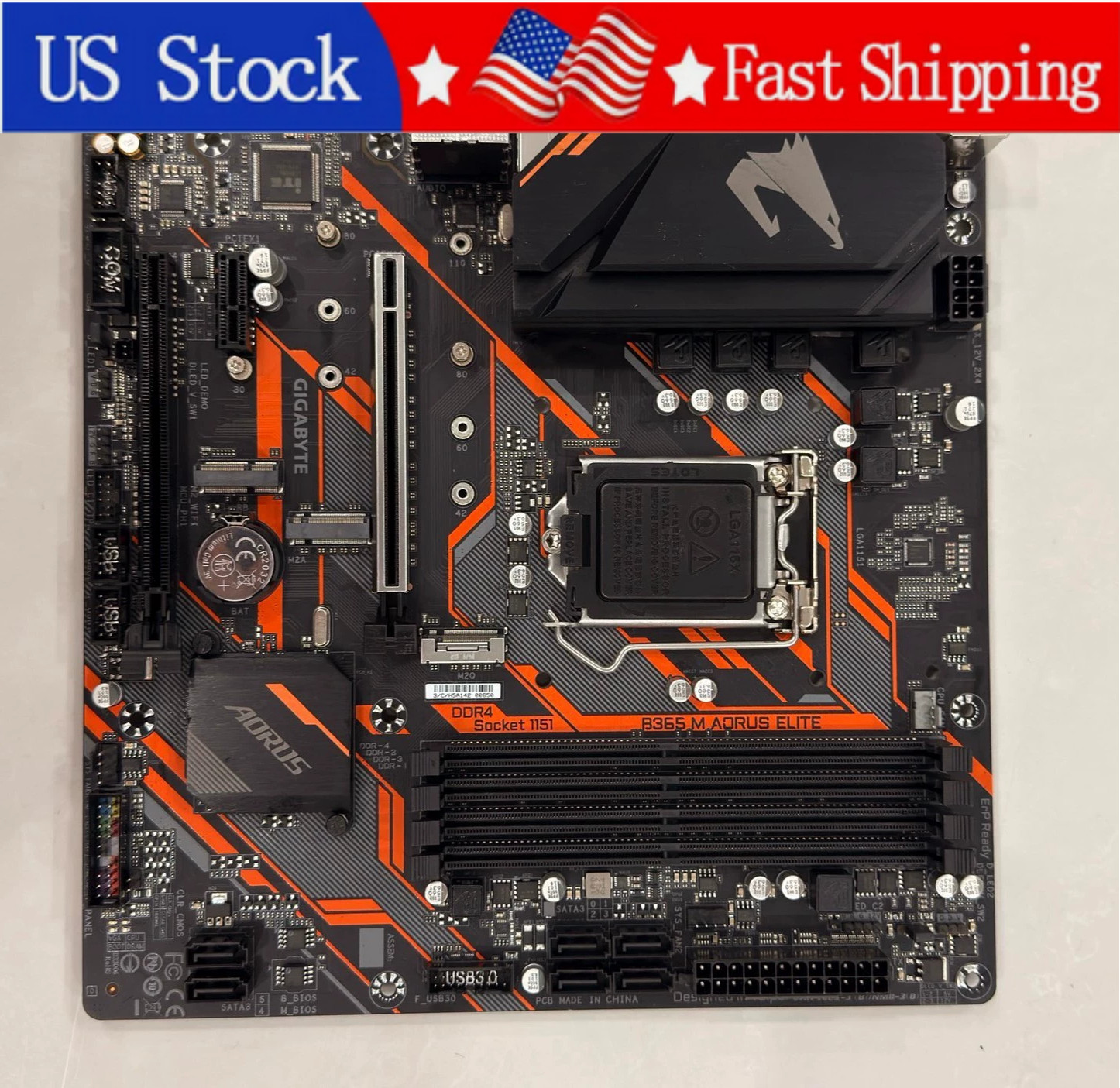 Used Gigabyte B365M AORUS ELITE mATX LGA1151 Motherboard DDR4 8th 9th Gen Intel